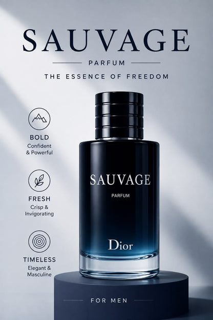 Sauvage by Christian Dior cologne for men EDP 3.3 /3.4 oz
