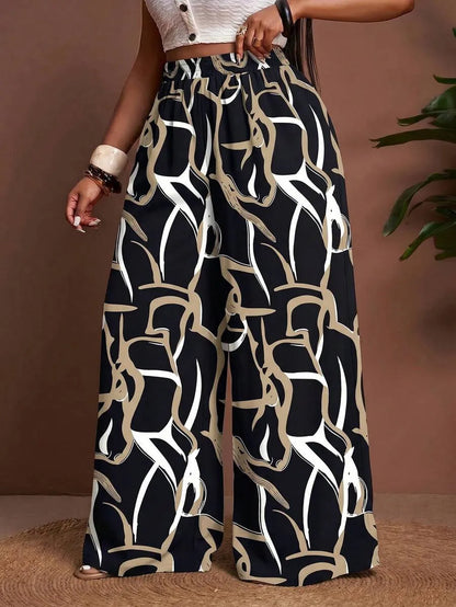 Women's Printed Wide Leg Pants