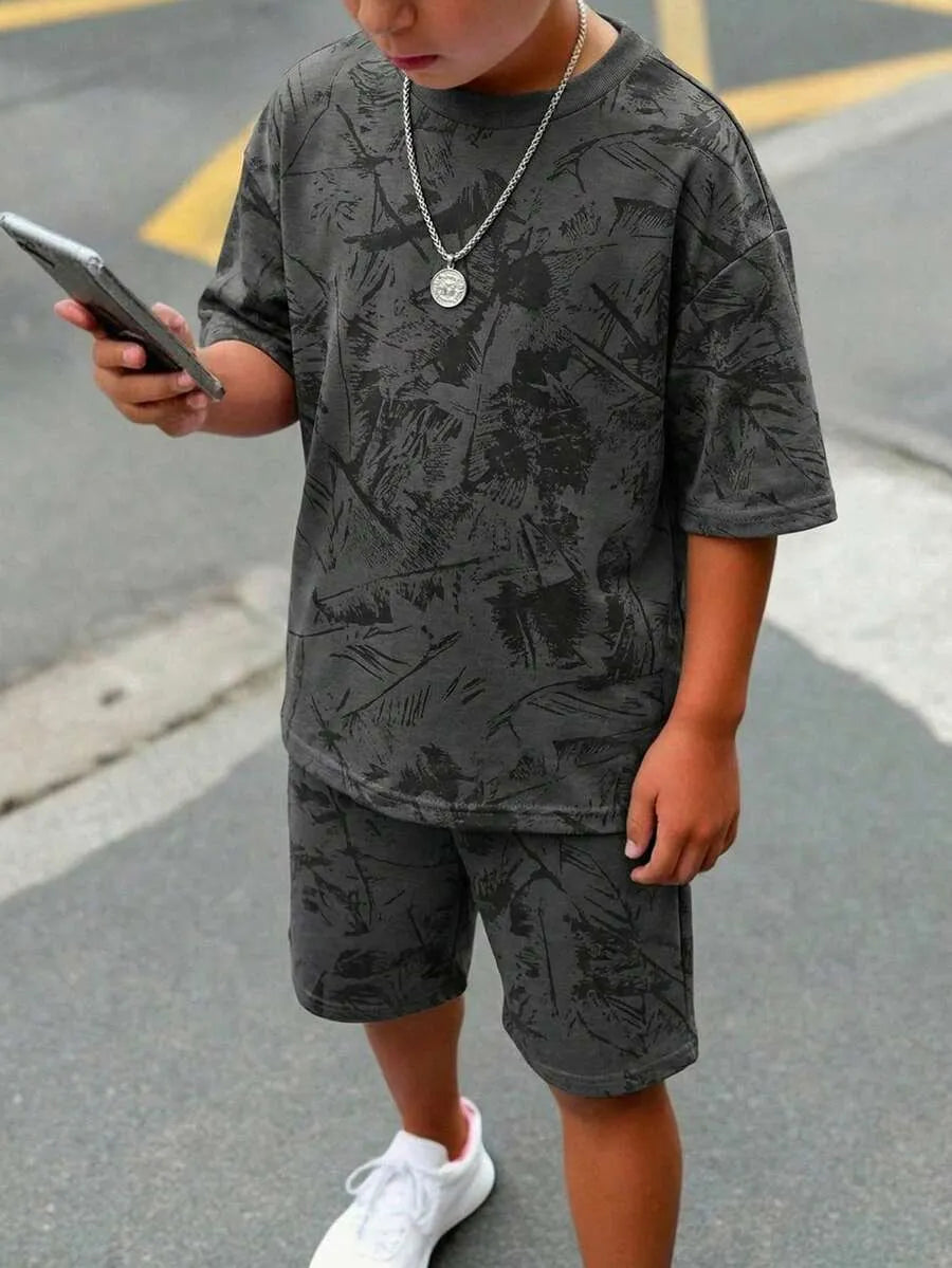 Boys' Casual T-Shirt & Shorts Set