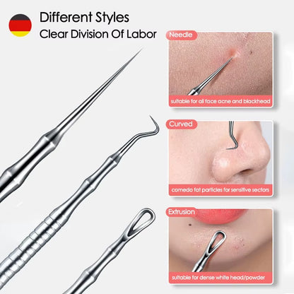 Stainless Steel Acne Extractor Kit