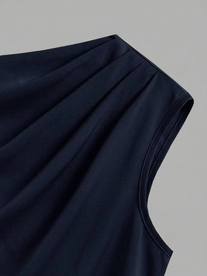 Girls' Ruched One-Shoulder Wide Leg