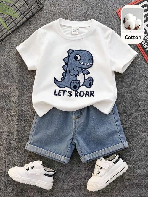 Boys' Dino T-Shirt & Shorts Set