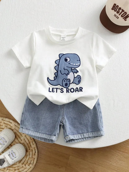 Boys' Dino T-Shirt & Shorts Set