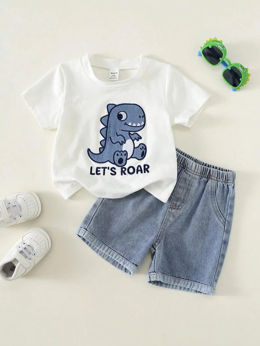 Boys' Dino T-Shirt & Shorts Set