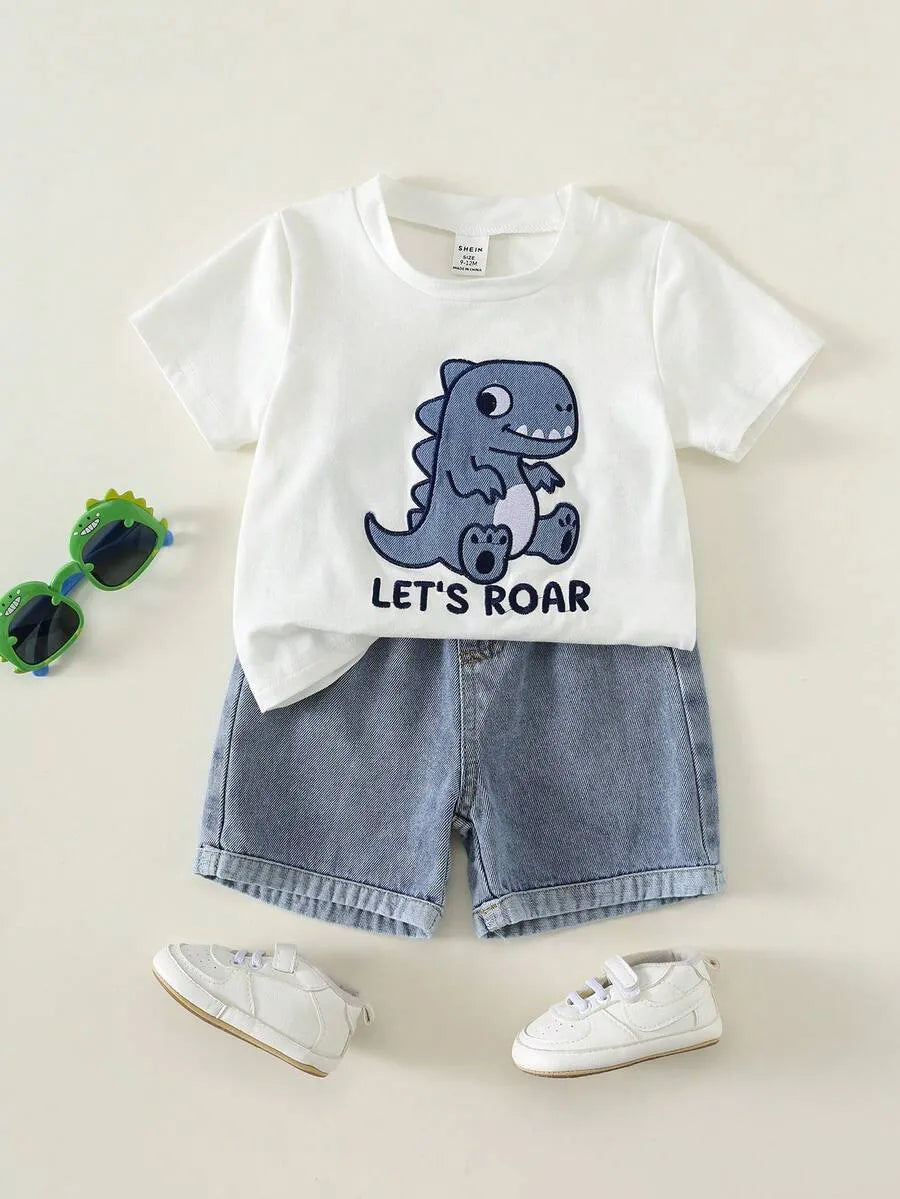 Boys' Dino T-Shirt & Shorts Set