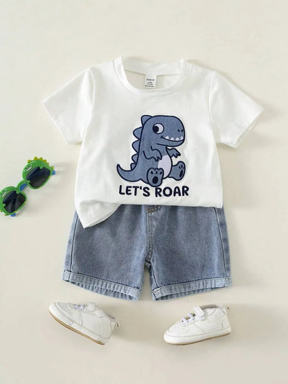 Boys' Dino T-Shirt & Shorts Set