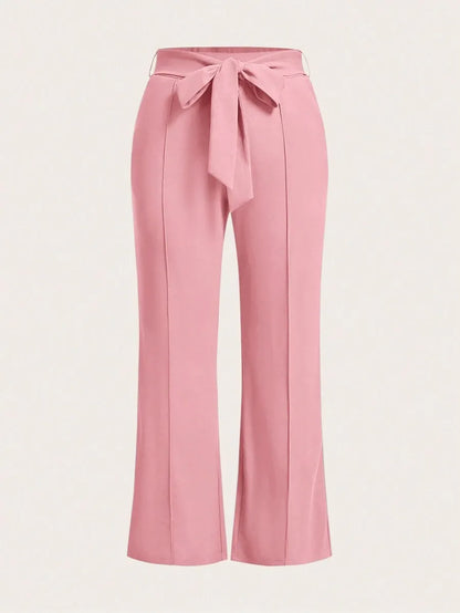 Women's Belted Flare Pants