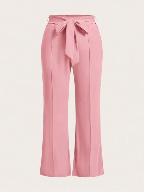 Women's Belted Flare Pants