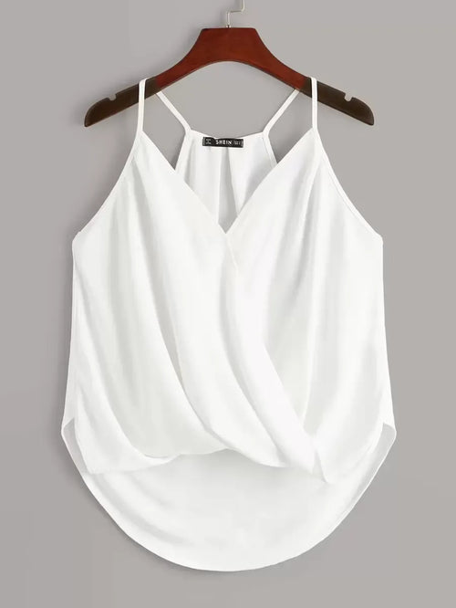 Plus Size Wrap Cami Top