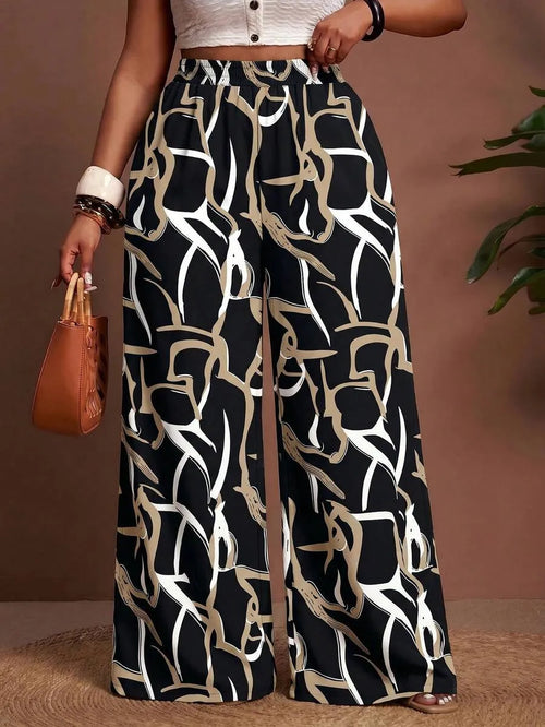 Women's Printed Wide Leg Pants