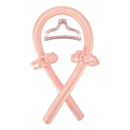 4Pcs Heatless Curling Rod Headband, Styling Kit with Hair Clip，Ribbon Rollers，Special for real hair wigs