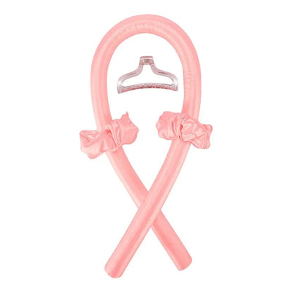 4Pcs Heatless Curling Rod Headband, Styling Kit with Hair Clip，Ribbon Rollers，Special for real hair wigs