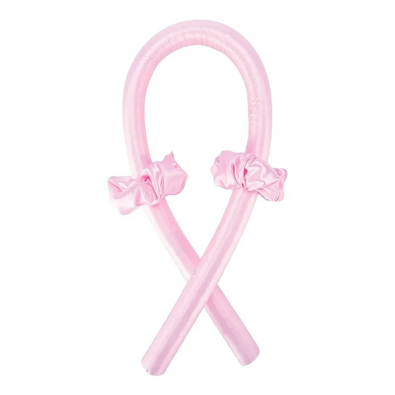 4Pcs Heatless Curling Rod Headband, Styling Kit with Hair Clip，Ribbon Rollers，Special for real hair wigs