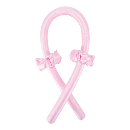 4Pcs Heatless Curling Rod Headband, Styling Kit with Hair Clip，Ribbon Rollers，Special for real hair wigs