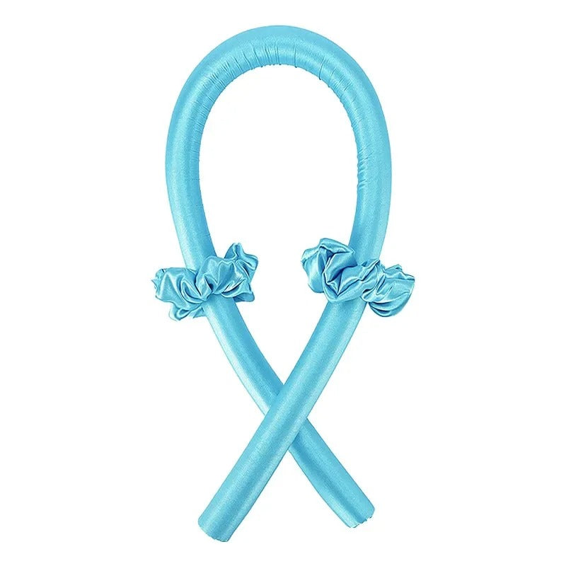4Pcs Heatless Curling Rod Headband, Styling Kit with Hair Clip，Ribbon Rollers，Special for real hair wigs