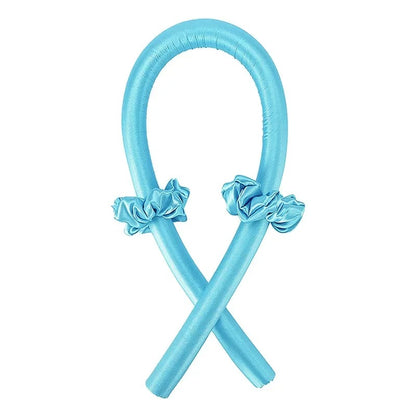 4Pcs Heatless Curling Rod Headband, Styling Kit with Hair Clip，Ribbon Rollers，Special for real hair wigs