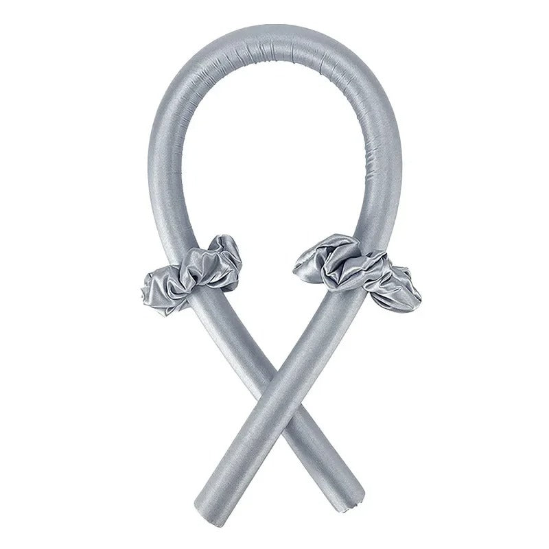 4Pcs Heatless Curling Rod Headband, Styling Kit with Hair Clip，Ribbon Rollers，Special for real hair wigs