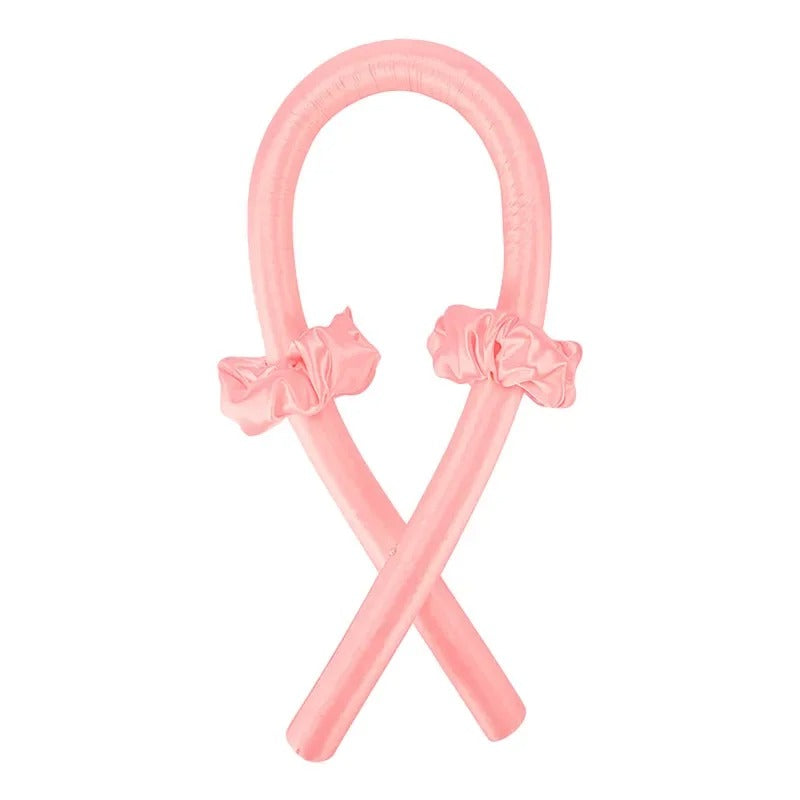 4Pcs Heatless Curling Rod Headband, Styling Kit with Hair Clip，Ribbon Rollers，Special for real hair wigs