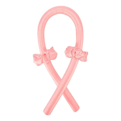 4Pcs Heatless Curling Rod Headband, Styling Kit with Hair Clip，Ribbon Rollers，Special for real hair wigs
