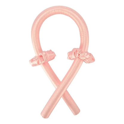 4Pcs Heatless Curling Rod Headband, Styling Kit with Hair Clip，Ribbon Rollers，Special for real hair wigs